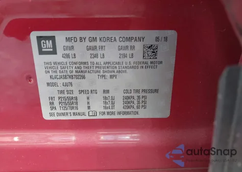 2019 Buick Encore Fwd Preferred z USA, uszkodzony, nr VIN KL4CJASB7KB702266